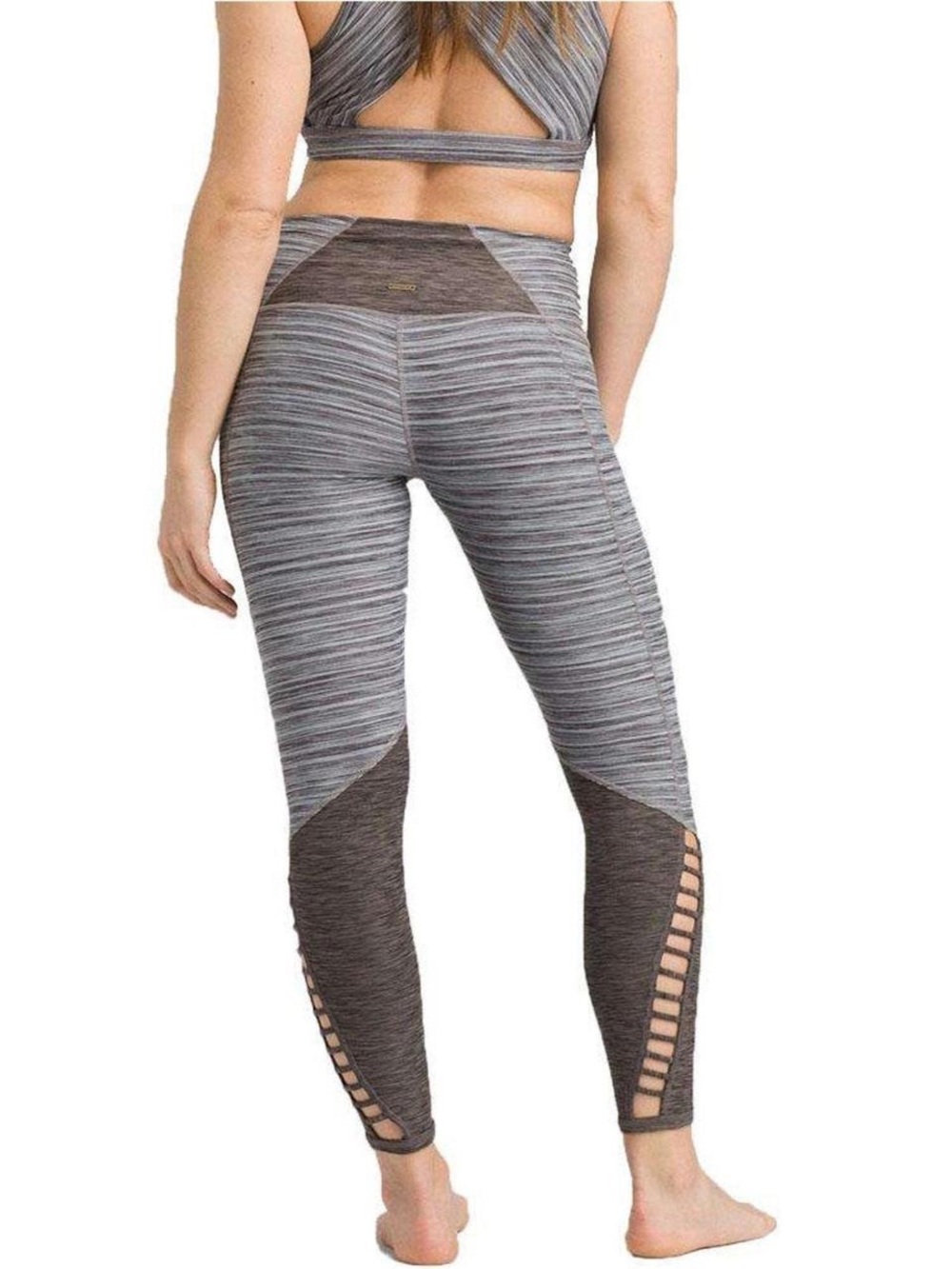 prAna Bohemio 7/8 Leggings in Gray Space-Dye